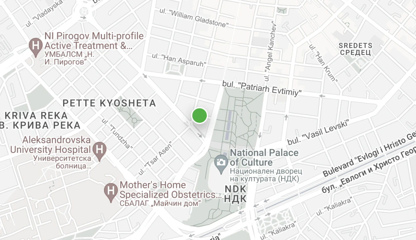 map office location sofia